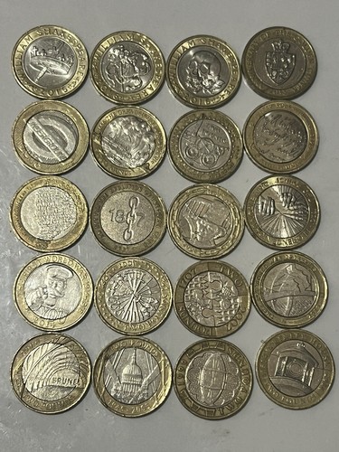 Two pound coins - pound, job