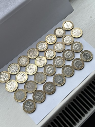 Two pound coins rare - two,