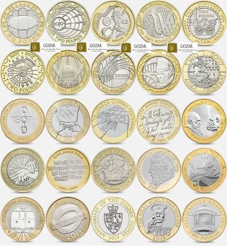 Rare two pound coins - £2,