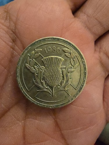 Two pounds coin - two,