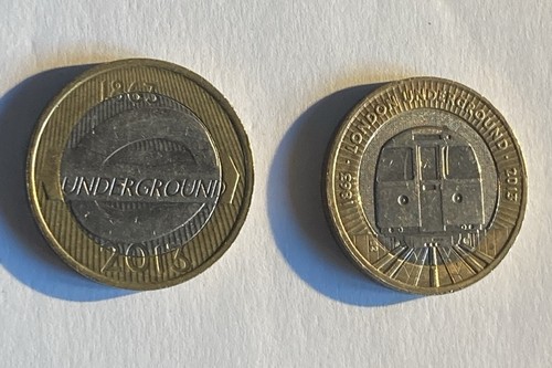 Two pound coins - pound,