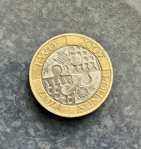 Rare 2007 coin - £2, act