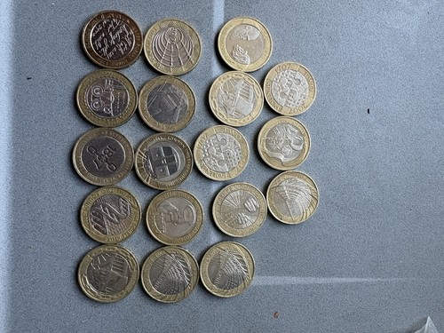18x rare coins in good - 18x£2,