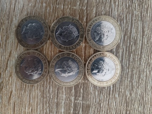 Two pound coins - pound,