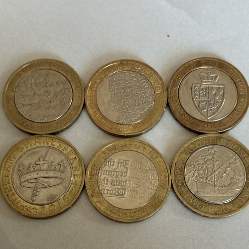 British two pound coins - uk,