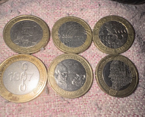 Two pound coins - pound,