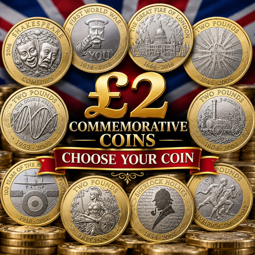 Rare two pound coins 2002 - rare,