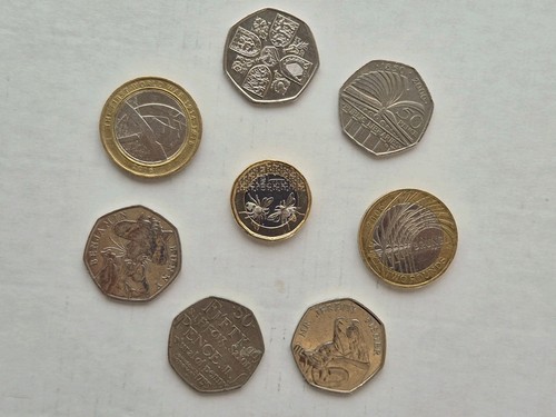 Rare fifty pence 1 - pence,, £2,