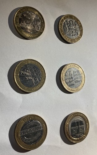 Rare pound coins - 6,
