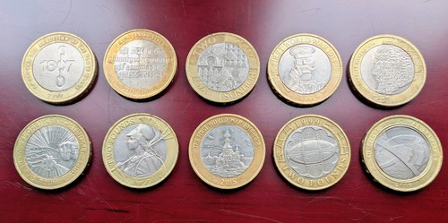 Two pound coin - two, lot
